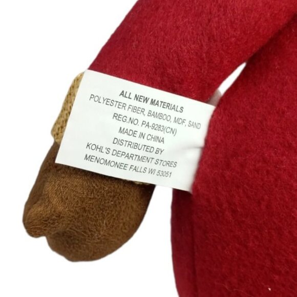 Kohl's Stuffed Santa Claus Texas Flag Outfit 14 in Tall Christmas Seasonal Decor - Picture 7 of 8